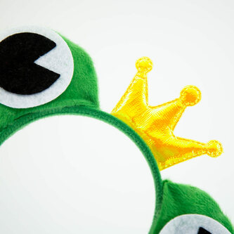 Frosch Kostüm Accessoire Set - Frosch Augen Haarreif + Beinstulpen grün für Damen Fasching Karneval