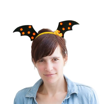 Fledermaus Haarreifen Kostüm Accessoire Haarreif für Halloween Karneval Fasching Party