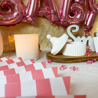 30 Mini Schnuller rosa Tischdekoration Streudeko Taufe Geburt Dekoration Baby Shower