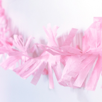 2x Papier Girlande Hänge Deko für Geburtstag Einschulung Hochzeit Hawaii Motto Party - pink + rosa