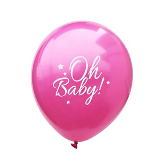 Konfetti Luftballon Set für Baby Shower Party Mädchen 15 Deko Ballons rosa gold