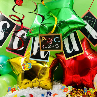 3er Set Stern Folien Luftballons Kinder Geburtstag Schuleinführung Party JGA Hochzeit rot gold grün
