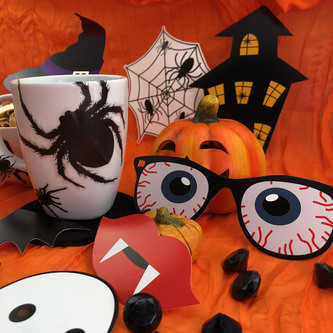 15 Spinnen Sticker Aufkleber realistisch schaurig haarig Halloween Deko