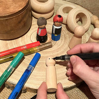 10 Holz Figuren zum Bemalen Frauen Holzdeko zum Basteln Spielen DIY Deko für Weihnachten Weihnachtsdeko Tischdeko