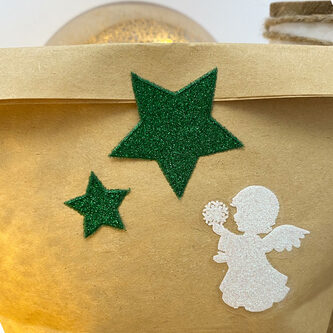 64 Sterne Sticker Stern Aufkleber mit Glitzereffekt für Weihnachten zum Basteln Spielen - grün